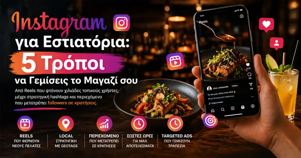 Instagram για εστιατόρια: Πώς να γεμίσεις το μαγαζί σου