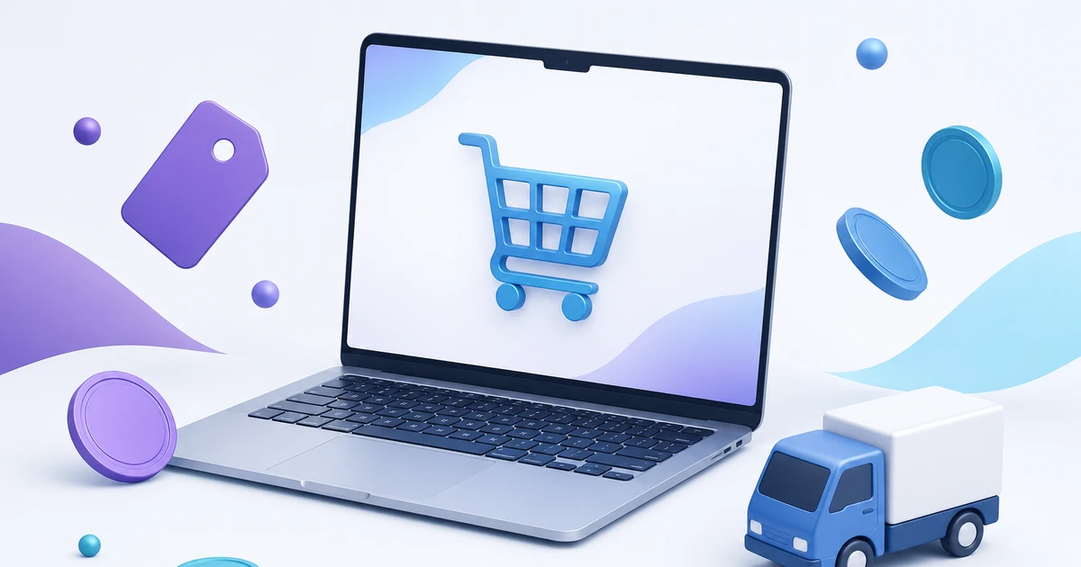 Πόσο κοστίζει ένα eshop — laptop με καλάθι αγορών, κόστη και αποστολές