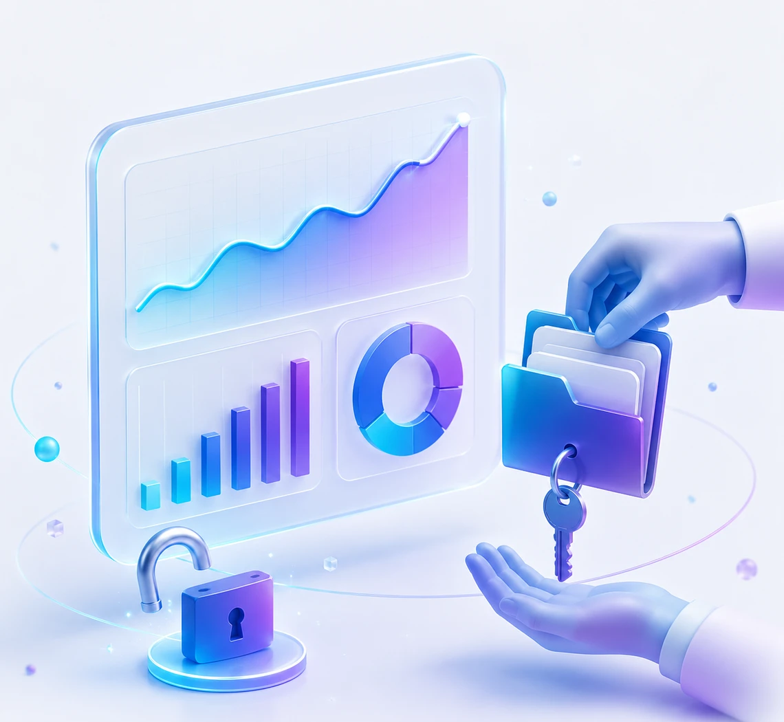 Υπηρεσίες SEO — καθαρές μηνιαίες αναφορές με δικά σου δεδομένα