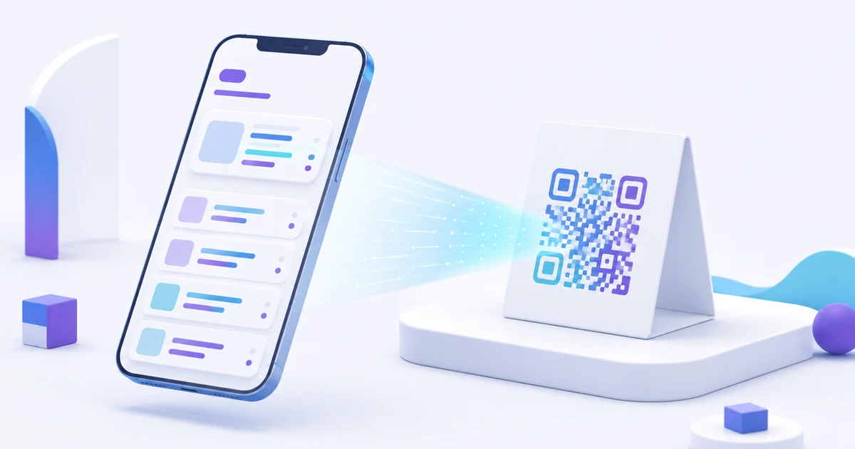 QR menu εστιατορίου — σκανάρισμα κωδικού και ψηφιακό μενού στο κινητό