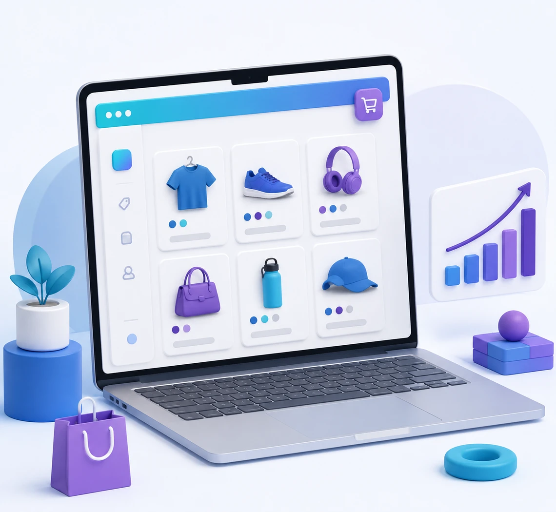 Κατασκευή eshop με WooCommerce — πλήρες ηλεκτρονικό κατάστημα με προϊόντα και καλάθι