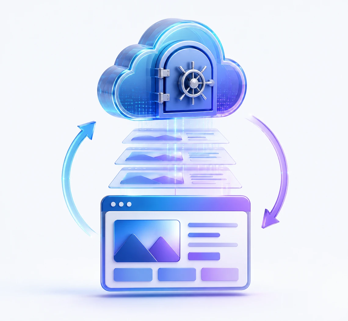 Συντήρηση WordPress — αυτόματα καθημερινά backups και ασφαλής επαναφορά
