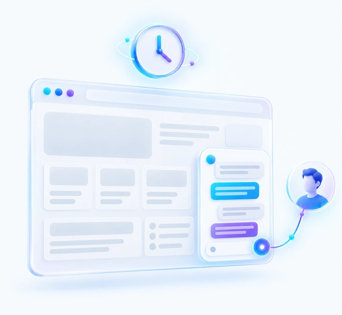 AI για επιχειρήσεις — AI Chat στο site μιας επιχείρησης που απαντά 24/7 και παραδίδει σε άνθρωπο